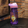 Custom Logo PP Straw Plastic Water Bottle for Chid Useful with Different Color and Creative Sleeve